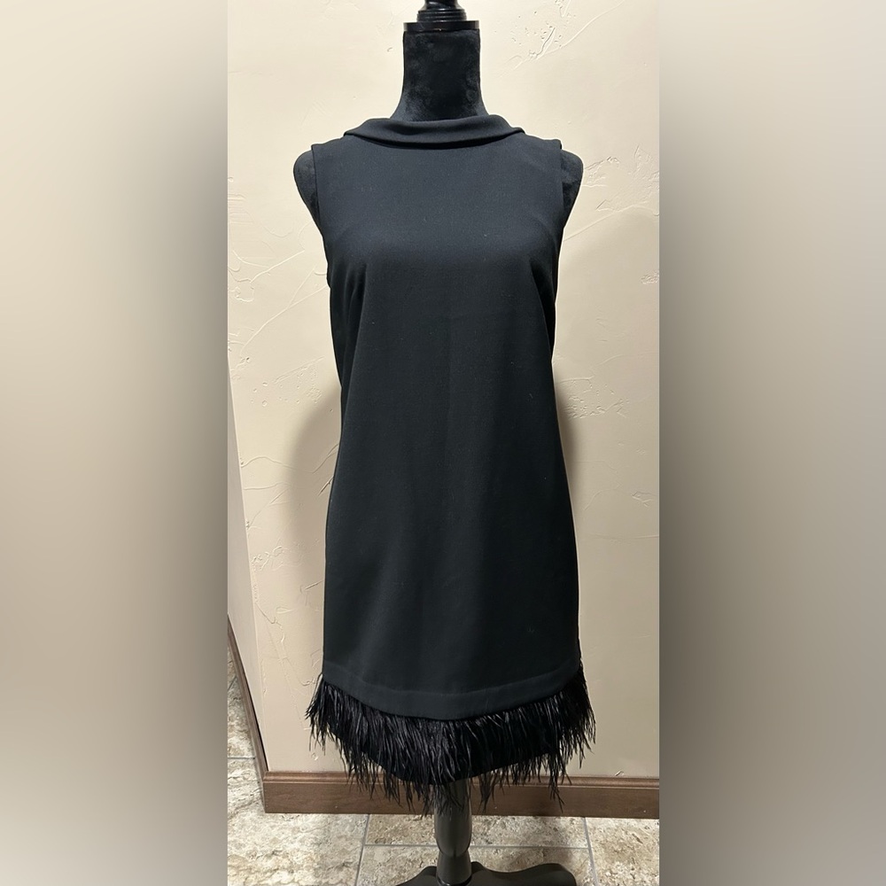 Ann Taylor Black Sleeveless Sheath Dress